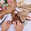 4Pcs 4 Colors High Temperature Fiber Long Flat Curly Hairstyle Doll Wig Hair DOLL-GL0001-04D-5