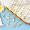 1Pc Initial Letter Brass Pendant Necklaces NJEW-YW0001-24C-4