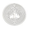 Tree of Life 201 Stainless Steel 3D Rotating Hanging Wind Spinner STAS-Z116-02P-05-1