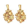 304 Stainless Steel with Rhinestone Pendants RB-CBA7A56-10G-02-1