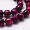 Natural Tiger Eye Bead Strands G-D840-54-8mm-04-3