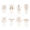 3 Sets 201 Stainless Steel Bookmarks STAS-DR0001-09A-1