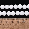 Dyed Natural White Jade Round Bead Strands G-Q937-20-4