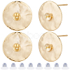 20Pcs Brass Stud Earring Findings KK-BBC0023-12-1