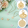 10Pcs 2 Colors Rack Plating Brass Pendants KK-BBC0026-22-6