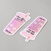 Paper Ice Cup Care Instructions Card AJEW-WH0077-013-2
