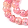Drawbench Crackle Glass Beads Strands GLAA-N006-8mm-11-3