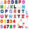 Opaque Acrylic European Beads OACR-SP0002-09-7