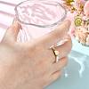 Natural Freshwater Pearl & 304 Stainless Steel Bead Finger Rings RJEW-FS00001-22-5