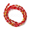 Transparent Electroplate Glass Beads Strands GLAA-K064-05A-AB01-2