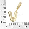 Brass Micro Pave Clear Cubic Zirconia Pendants KK-M289-01V-G-3
