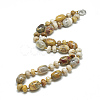 Natural Crazy Agate Beaded Necklaces NJEW-S390-26-1