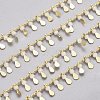 3.28 Feet Handmade Glass Beaded Chains X-CHC-E020-01C-2