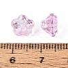 Electroplate Transparent Glass Beads Strands EGLA-N055-03A-09-4