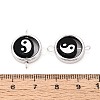 Polymer Clay Beads with CCB Plastic Frame Connector Charms CLAY-T022-35M-01B-3