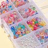 5 Style Transparent Acrylic Enamel Beads MACR-FS0001-23-5