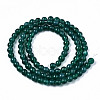 Natural Green Onyx Agate Beads Strands X-G-S359-233-2