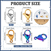 110Pcs 4 Styles 304 Stainless Steel Lobster Claw Clasps STAS-PH0006-56-2