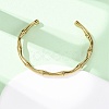 304 Stainless Steel Cuff Bangles BJEW-B150-01G-2