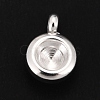 201 Stainless Steel Pendant Rhinestone Settings STAS-G224-27S-2