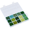 15 Styles Glass Seed & Bugle Beads SEED-PA0001-14C-7