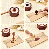 Brass Wax Seal Stamps with Wood Handle AJEW-WH0412-0066-3
