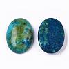 Natural Sesame Jasper/Kiwi Jasper Cabochons X-G-T062-18-2