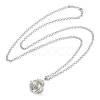 Brass Pendant Necklaces NJEW-P299-A07-P-3