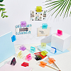 20Pcs 10 Colors Plastic Photo Paper Craft Clips AJEW-GA0009-87-4
