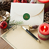 Brass Wax Seal Stamp with Handle AJEW-WH0184-0647-3