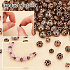 PandaHall Elite 300Pcs 6 Styles Tibetan Style Alloy Spacer Beads TIBEB-PH0005-04-4