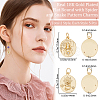 10Pcs 2 Style Rack Plating Brass Cler Cubic Zirconia Pendants KK-BBC0004-60-2