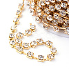 Brass Rhinestone Strass Chains CHC-T002-SS16-01C-2