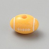 Opaque Acrylic European Beads SACR-CJC0001-34A-1