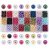 Eco-Friendly Dyed Glass Pearl Round Beads HY-PH0011-01-6mm-1