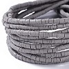 Flat Round Handmade Polymer Clay Bead Spacers CLAY-R067-4.0mm-40-4