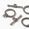 Tibetan Style Alloy Toggle Clasps X-EA9138Y-NF-3