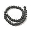 Natural Lava Rock Bead Strands G-L435-03-8mm-22-2
