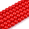 Opaque Solid Color Glass Beads Strands LS-GLAA-T032-P10mm-04-1