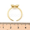 Adjustable Brass Micro Pave Clear Cubic Zirconia Cuff Rings X-RJEW-G096-42G-4