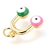 Brass Enamel Pendants KK-Y001-01B-G-3