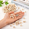 ddPrinted Natural Wood Beads WOOD-KS0001-12-15