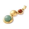 Natural Red Jasper and Natural Green Aventurine  Pendants STAS-C120-12G-10-2