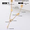 304 Stainless Steel Pendant Necklaces with White Imitation Pearl BE8835-5-1