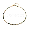 Natural Indian Agate Beaded Necklaces for Women NJEW-JN03789-03-1