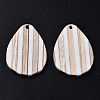 Stripe Resin & Wood Pendants RESI-N025-015A-B01-2