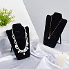 Velvet with Paper Bust Necklace Display Stands NDIS-WH0016-08-5