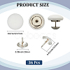36Pcs Flat Round Cloth Cap Nail Buttons BUTT-CY0001-34B-2