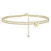 Heart Brass with Crystal Rhinestone Anklets FS-WGC43DA-16-1