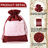 Cheriswelry 15Pcs 3 Colors Polyester Blank DIY Craft Drawstring Bag ABAG-CW0001-02-11